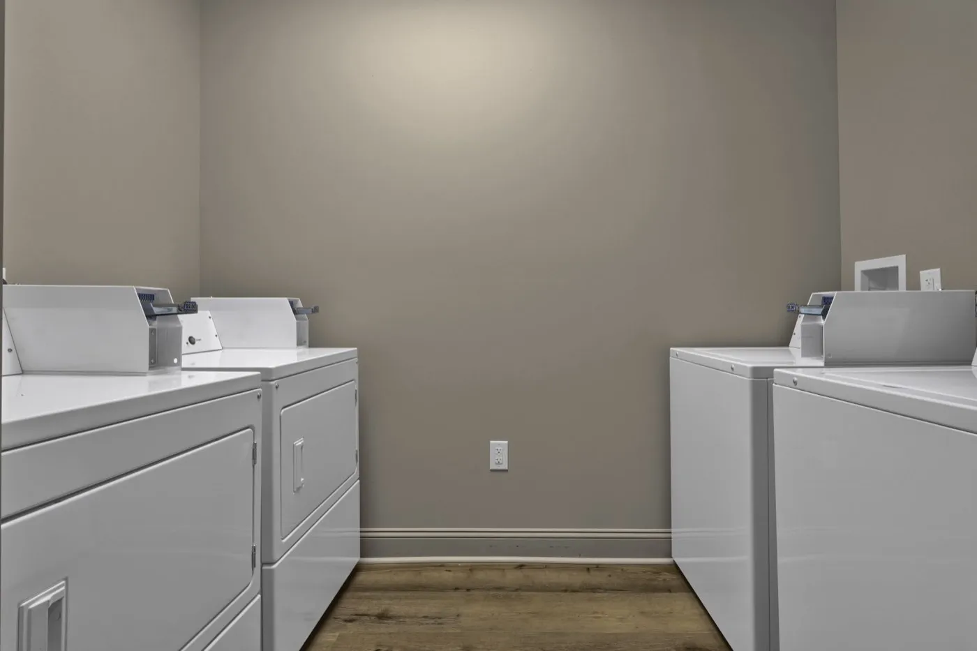 The second-floor guest laundry room at The Miners 1928